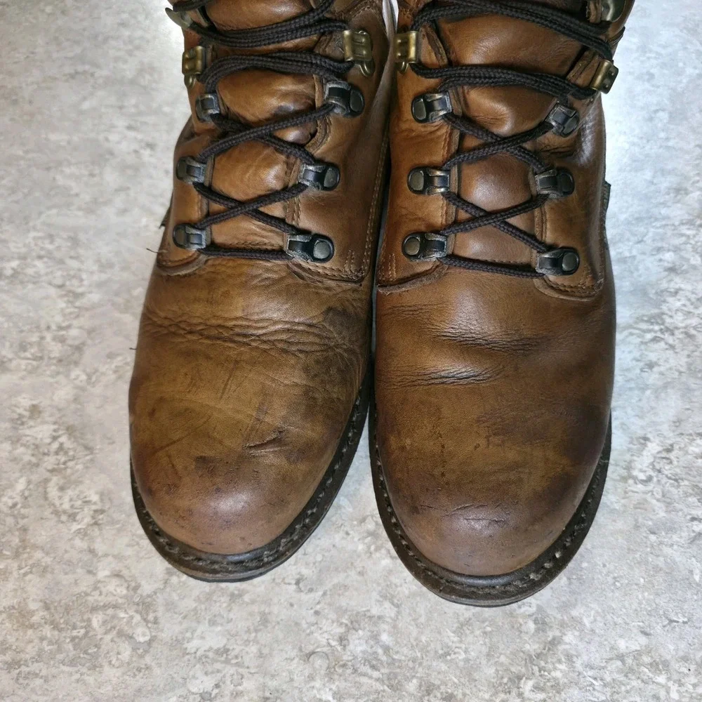 Georgia Boot Hammer Steel Toe Boot Brown Leather Met Guard Mens Size 11